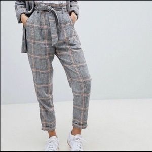 Bershka Linen High Waist pants Size L